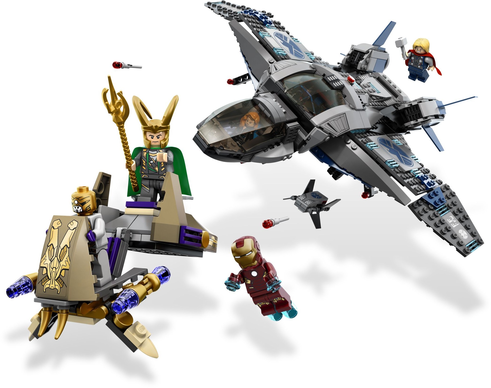 Lego Set 6869 -  La Battaglia Aerea col Quinjet
