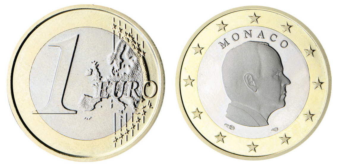 Moneta 1 Euro - Principato di Monaco - 2023