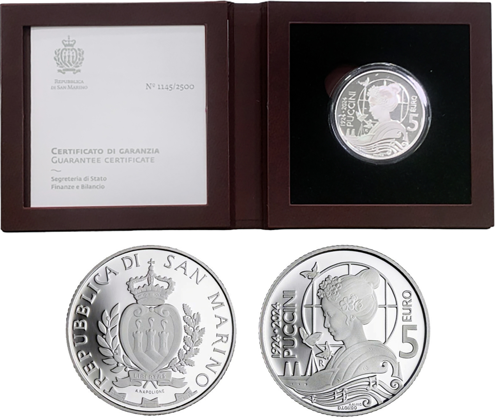 Moneta 5 Euro - Repubblica di San Marino - 2024