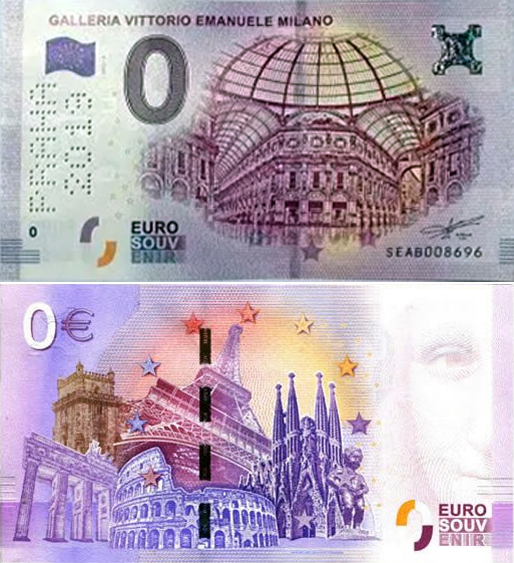 Banconota 0 Euro Milano - Galleria Vittorio Emanuele (SPECIAL EDITION PRAHA 2019) -  Italia - 2019 
