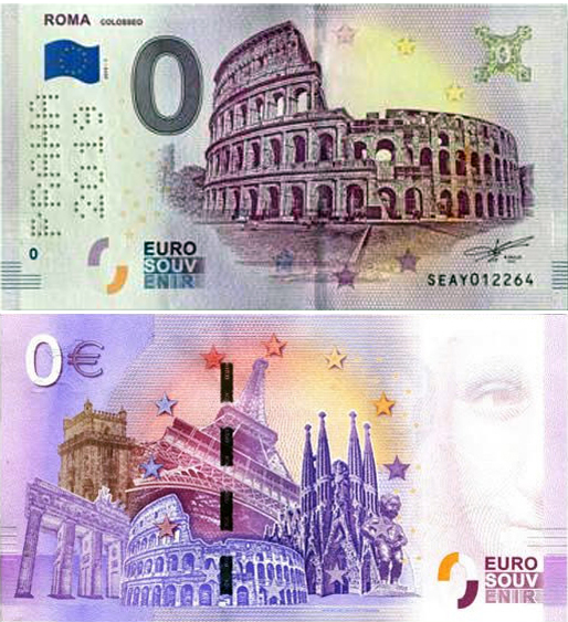Banconota 0 Euro Roma "Colosseo" (SPECIAL EDITION PRAHA 2019) -  Italia - 2019 