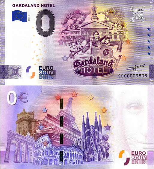Banconota 0 Euro Gardaland Hotel -  Italia - 2020 