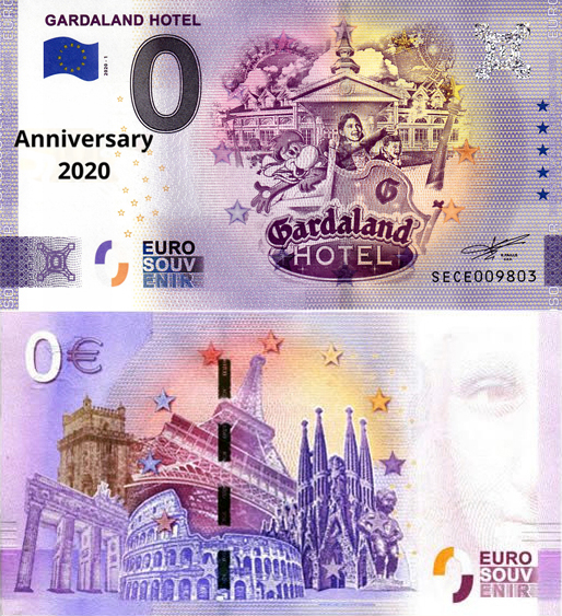 Banconota 0 Euro Gardaland Hotel (ANNIVERSARY) -  Italia - 2020 