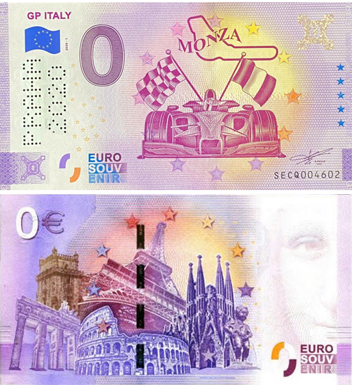 Banconota 0 Euro GP Italy - Monza (SPECIAL EDITION PRAHA 2020) -  Italia - 2020 