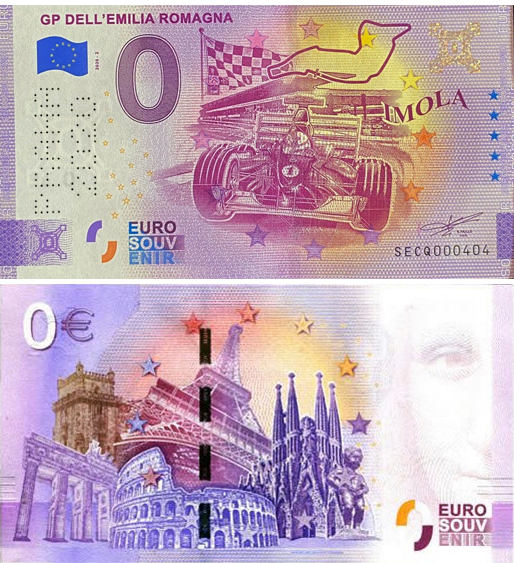 Banconota 0 Euro GP dell'Emilia Romagna - Imola (SPECIAL EDITION PRAHA 2020) -  Italia - 2020 