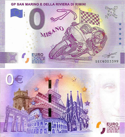 Banconota 0 Euro GP San Marino e della Riviera di Rimini - Misano -  Italia - 2020 