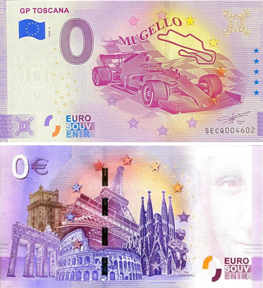 Banconota 0 Euro GP Toscana - Mugello -  Italia - 2020 