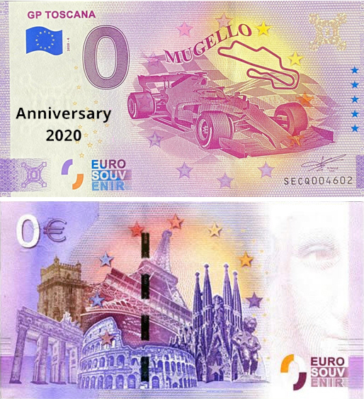 Banconota 0 Euro GP Toscana - Mugello (ANNIVERSARY) -  Italia - 2020 