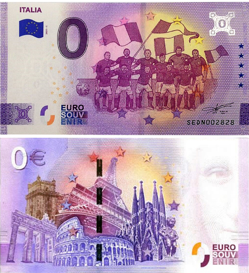 Banconota 0 Euro Nazionale Italiana - Italia 2021-1 -  Italia - 2021 