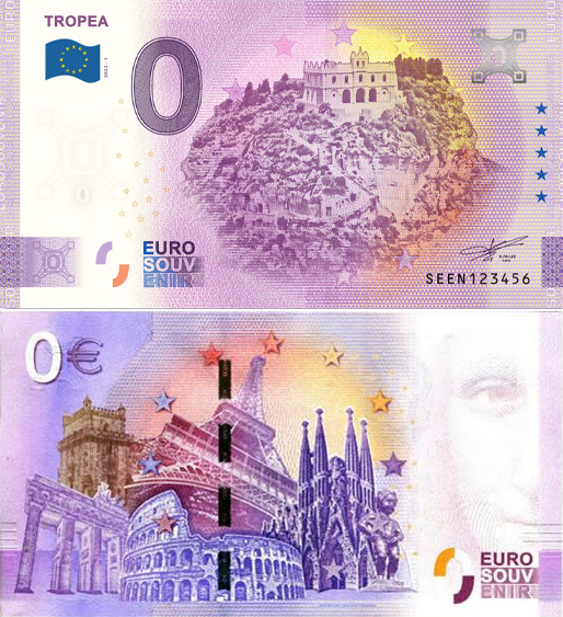 Banconota 0 Euro Tropea -  Italia - 2022 