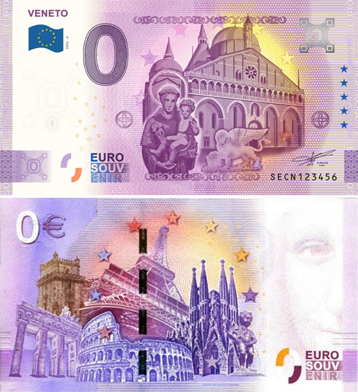 Banconota 0 Euro Veneto -  Italia - 2022 