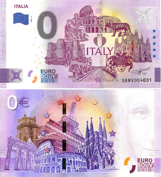 Banconota 0 Euro Italia -  Italia - 2023 
