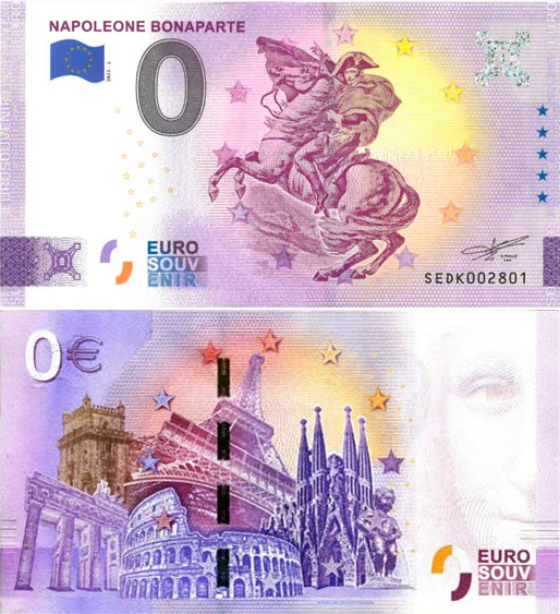 Banconota 0 Euro Napoleone Bonaparte -  Italia - 2023 