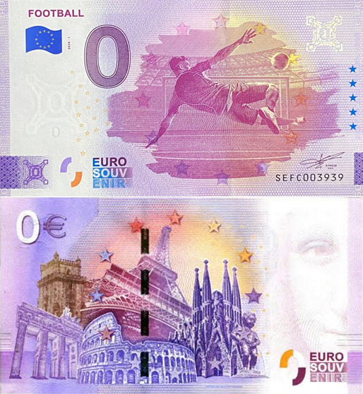 Banconota 0 Euro Football 2024-1 -  Italia - 2024 
