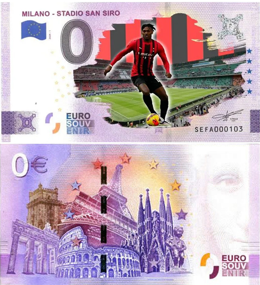 Banconota 0 Euro Milano - Stadio San Siro - Milan -  Italia - 2024 