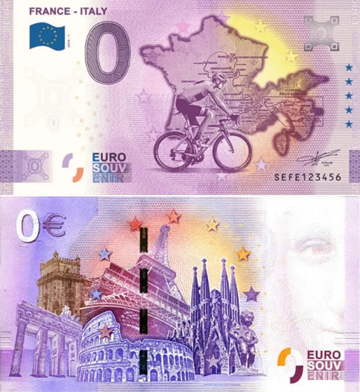 Banconota 0 Euro France - Italy -  Italia - 2024 