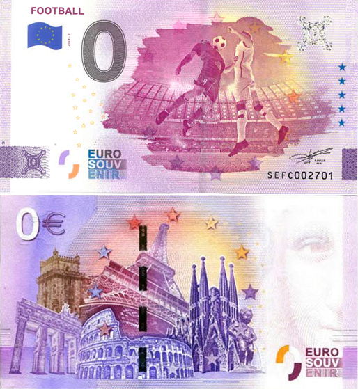 Banconota 0 Euro Football 2024-2 -  Italia - 2024 