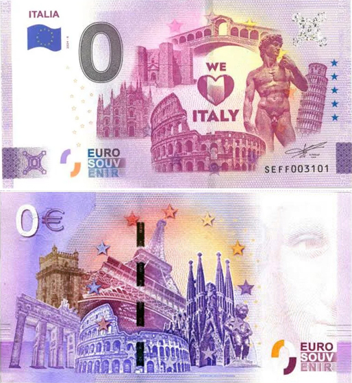 Banconota 0 Euro Italia -  Italia - 2024 