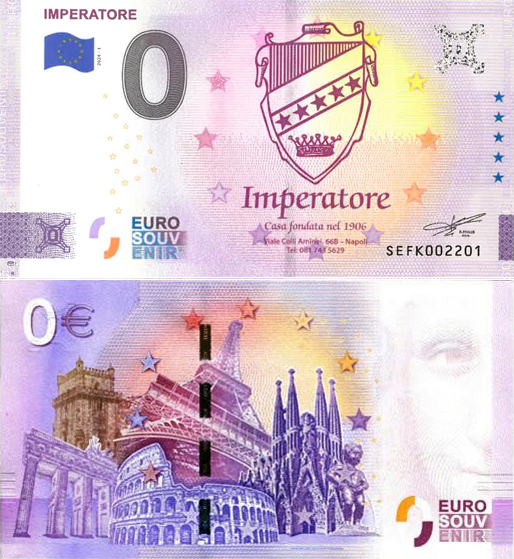 Banconota 0 Euro Imperatore -  Italia - 2024 
