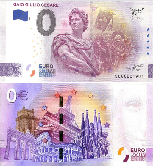 Banconota 0 Euro Gaio Giulio Cesare -  Italia - 2026 