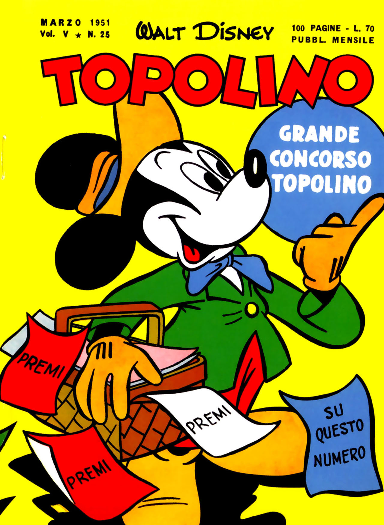 Fumetto Topolino -  1951