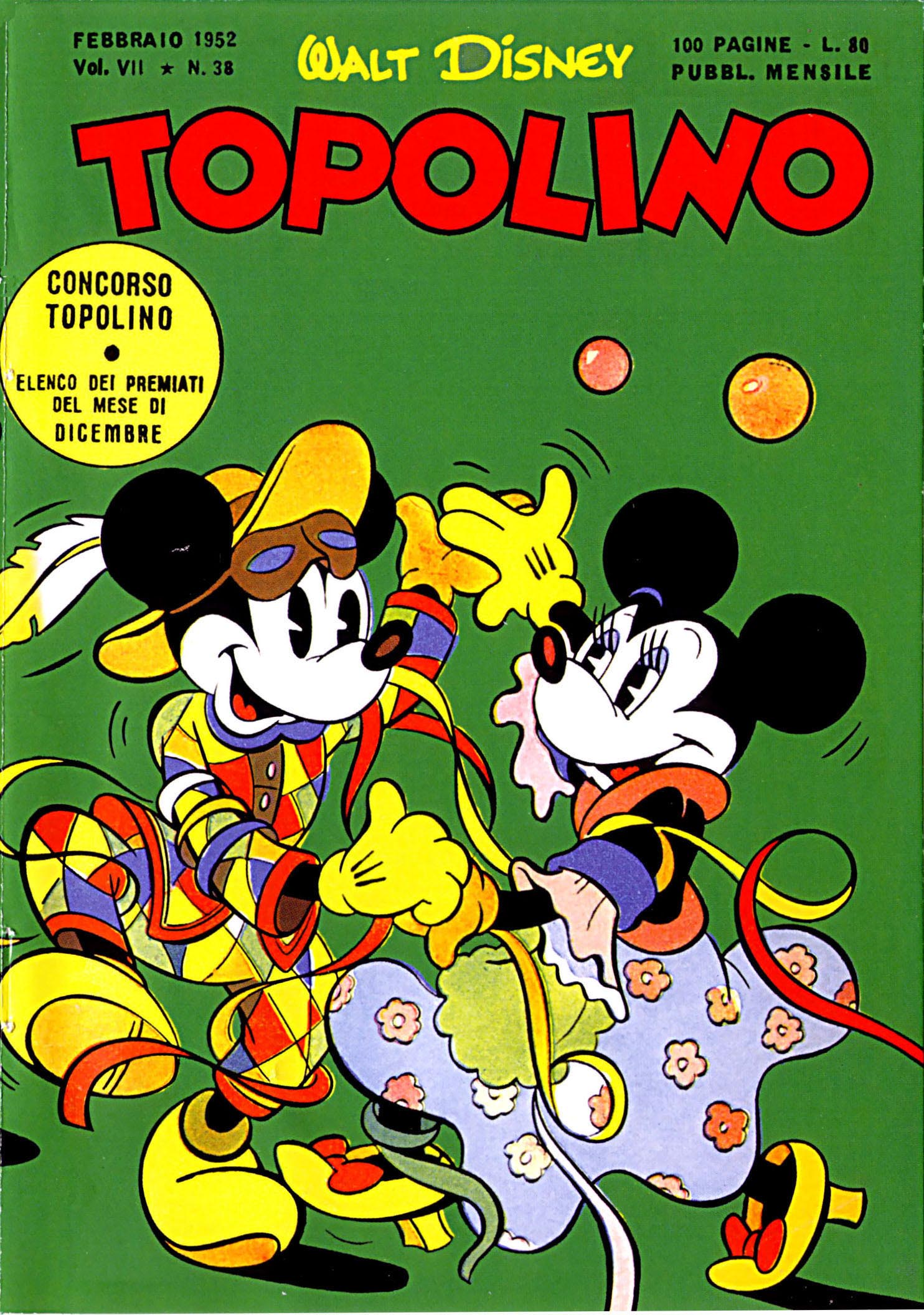 Fumetto Topolino -  1952