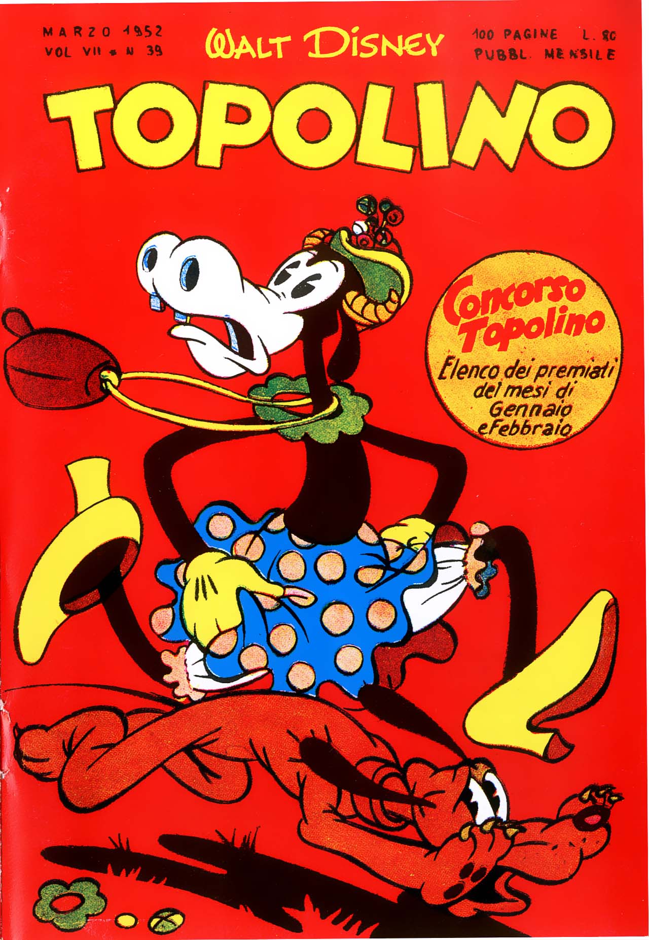 Fumetto Topolino -  1952
