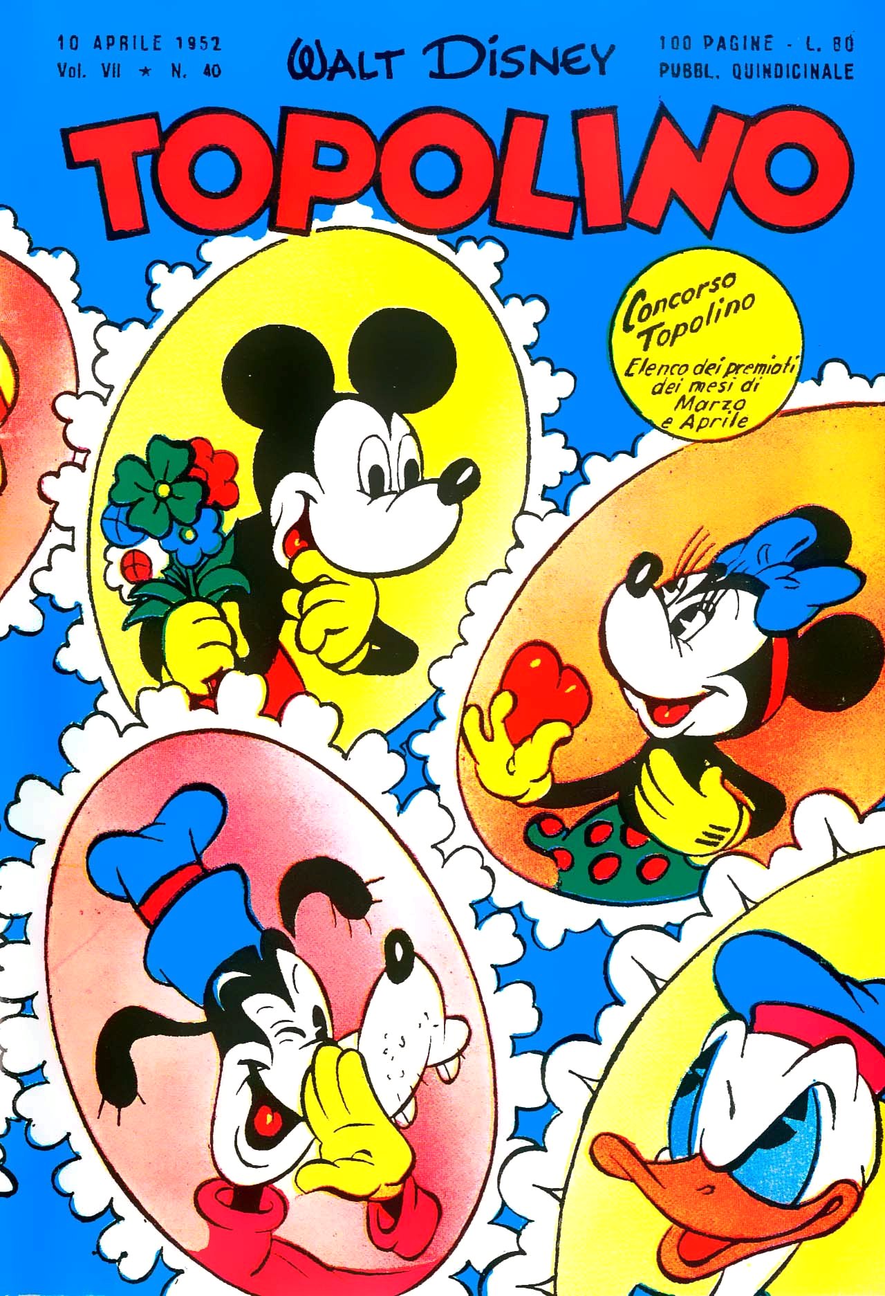 Fumetto Topolino -  1952