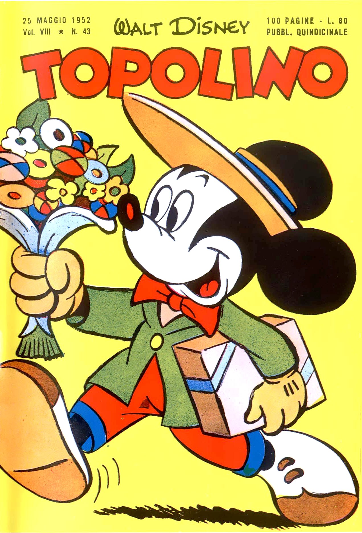 Fumetto Topolino -  1952