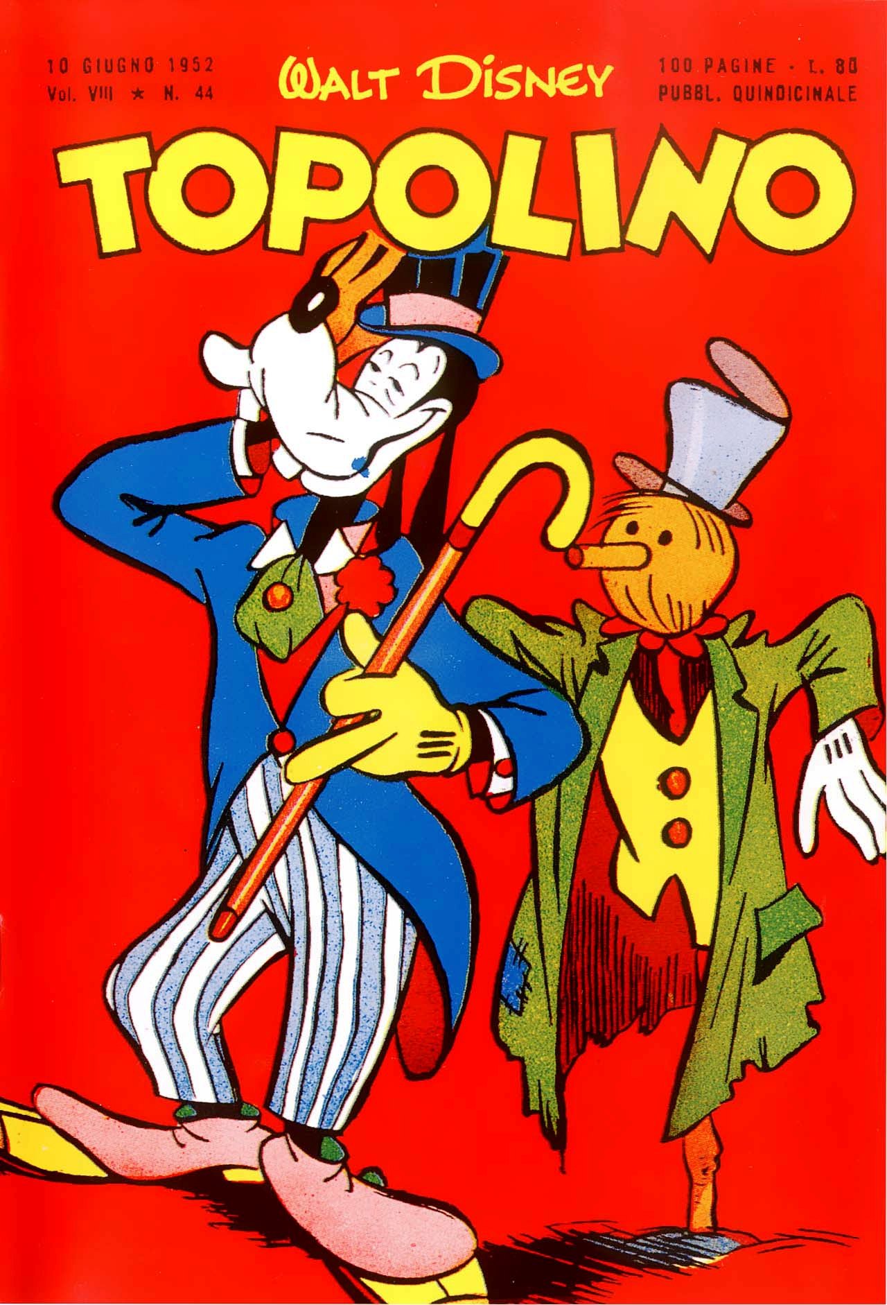 Fumetto Topolino -  1952
