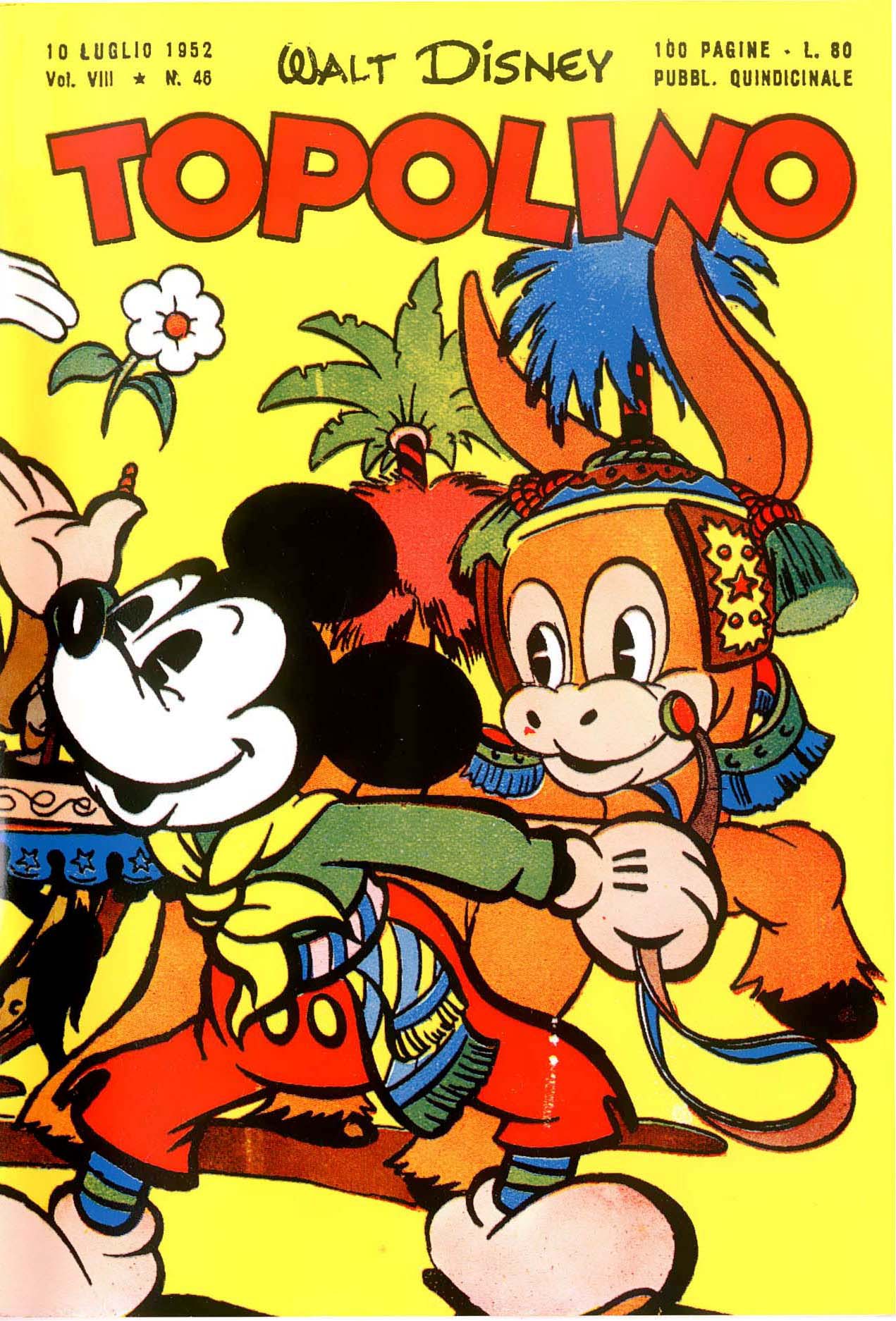 Fumetto Topolino -  1952