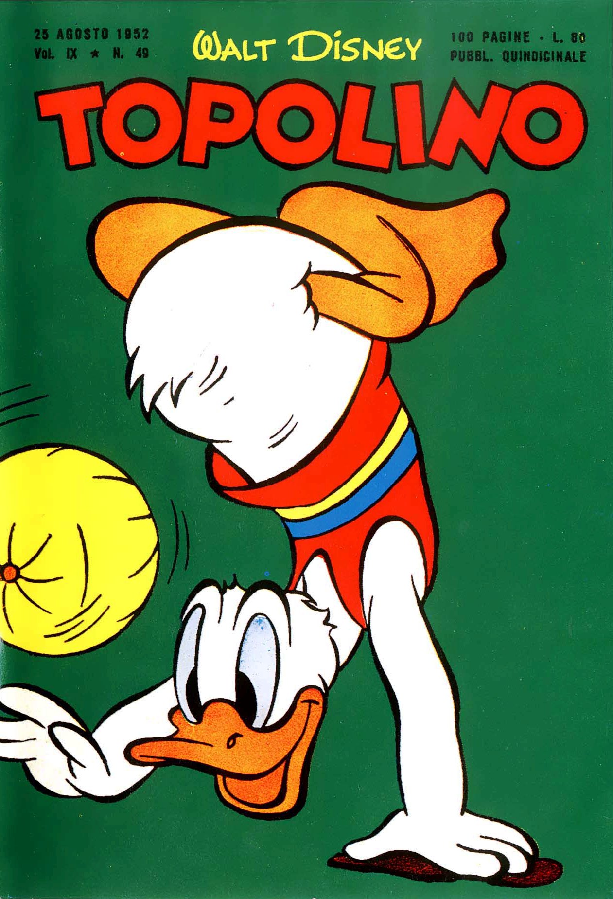 Fumetto Topolino -  1952