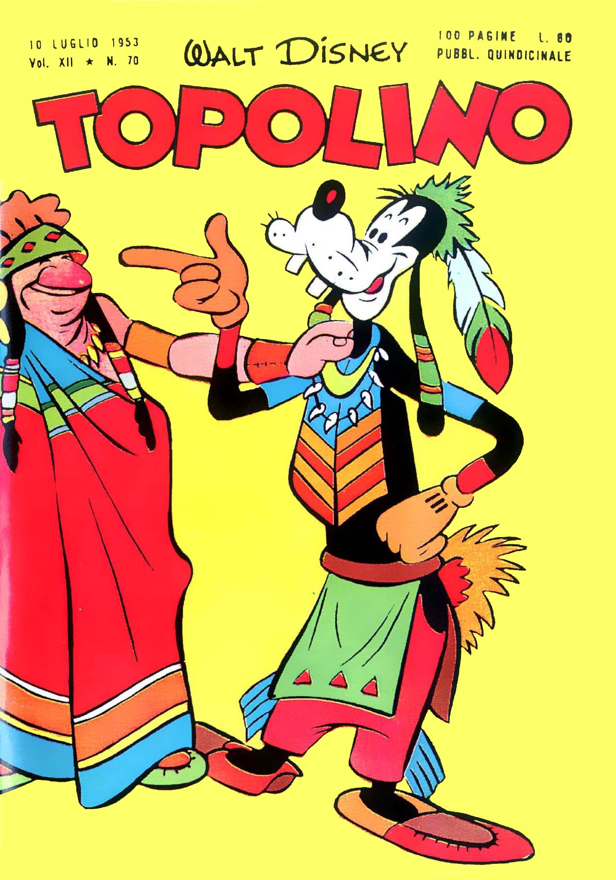Fumetto Topolino -  1953