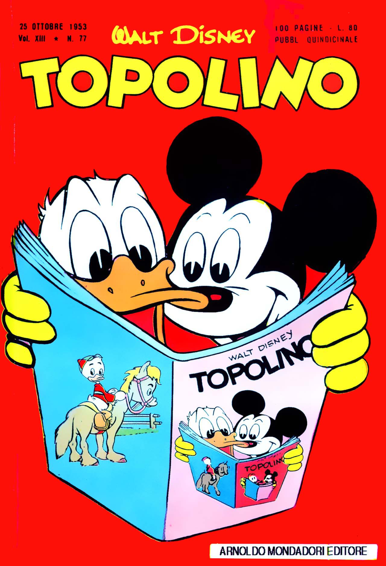 Fumetto Topolino -  1953