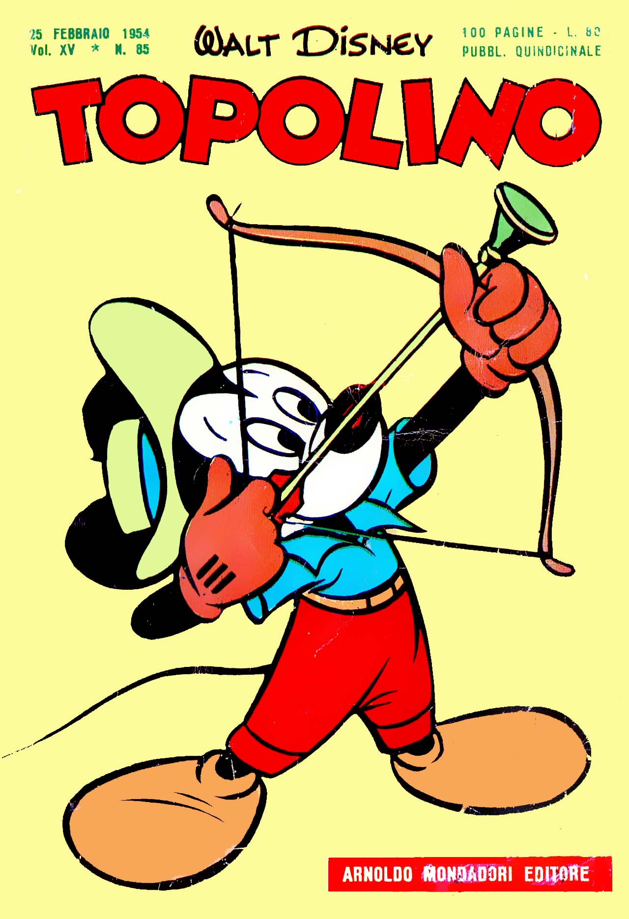 Fumetto Topolino -  1954