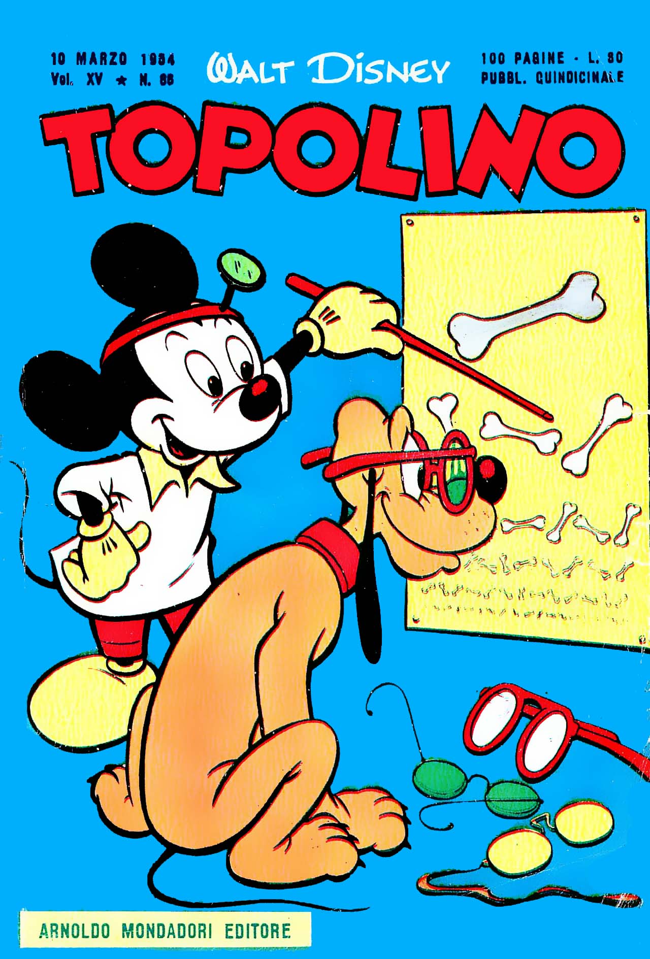 Fumetto Topolino -  1954
