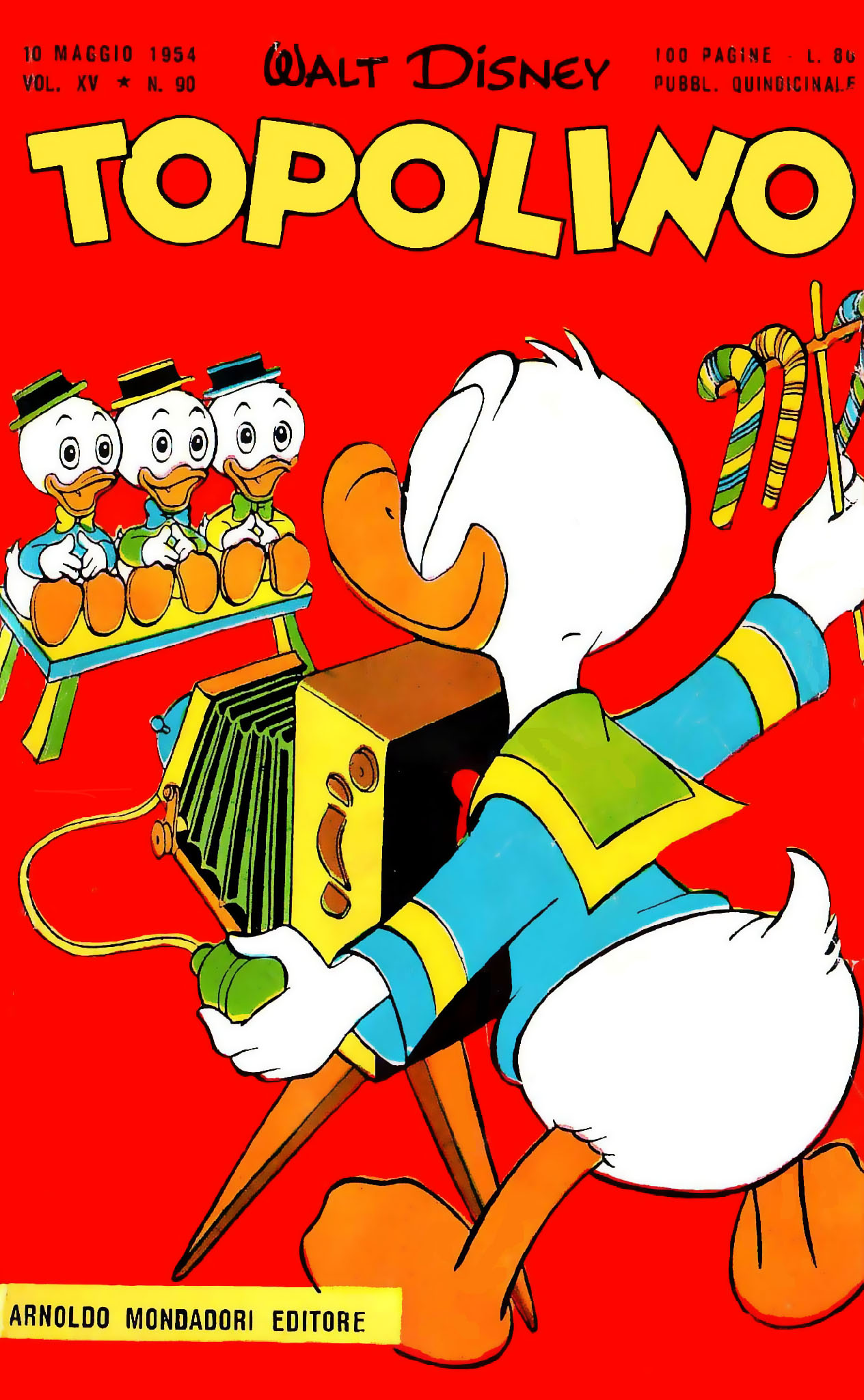 Fumetto Topolino -  1954