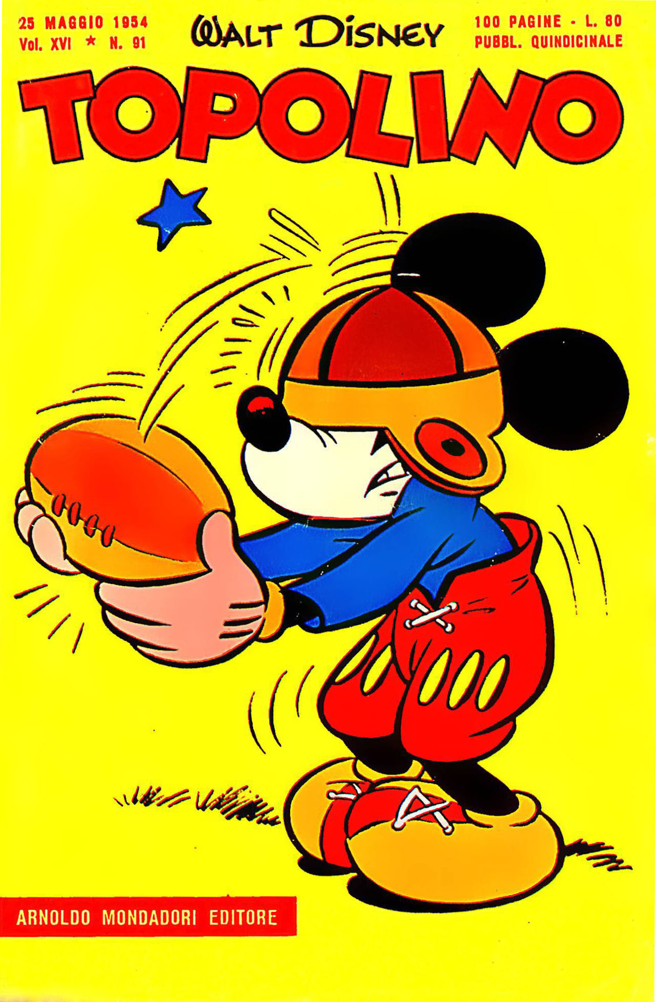 Fumetto Topolino -  1954