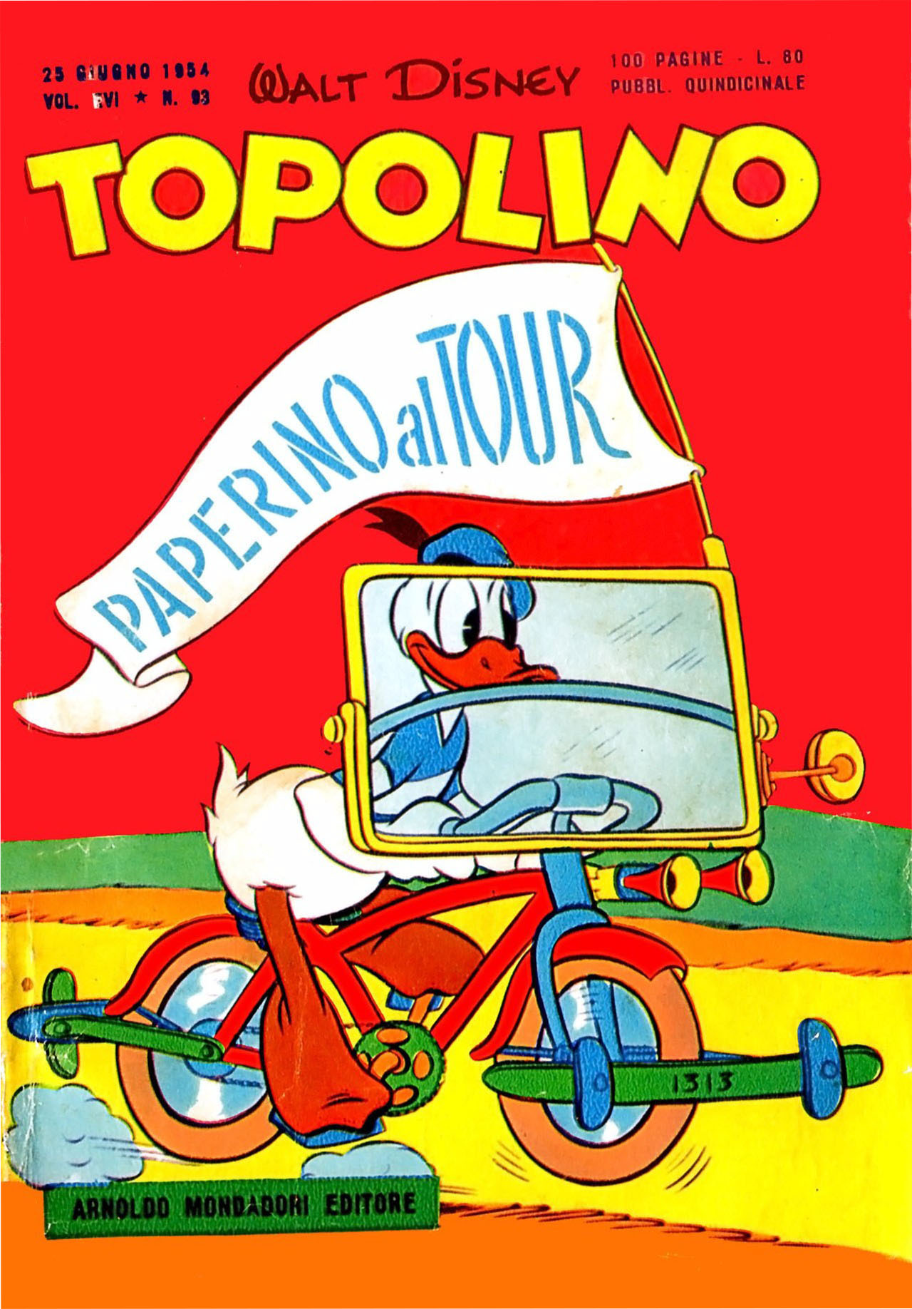 Fumetto Topolino -  1954