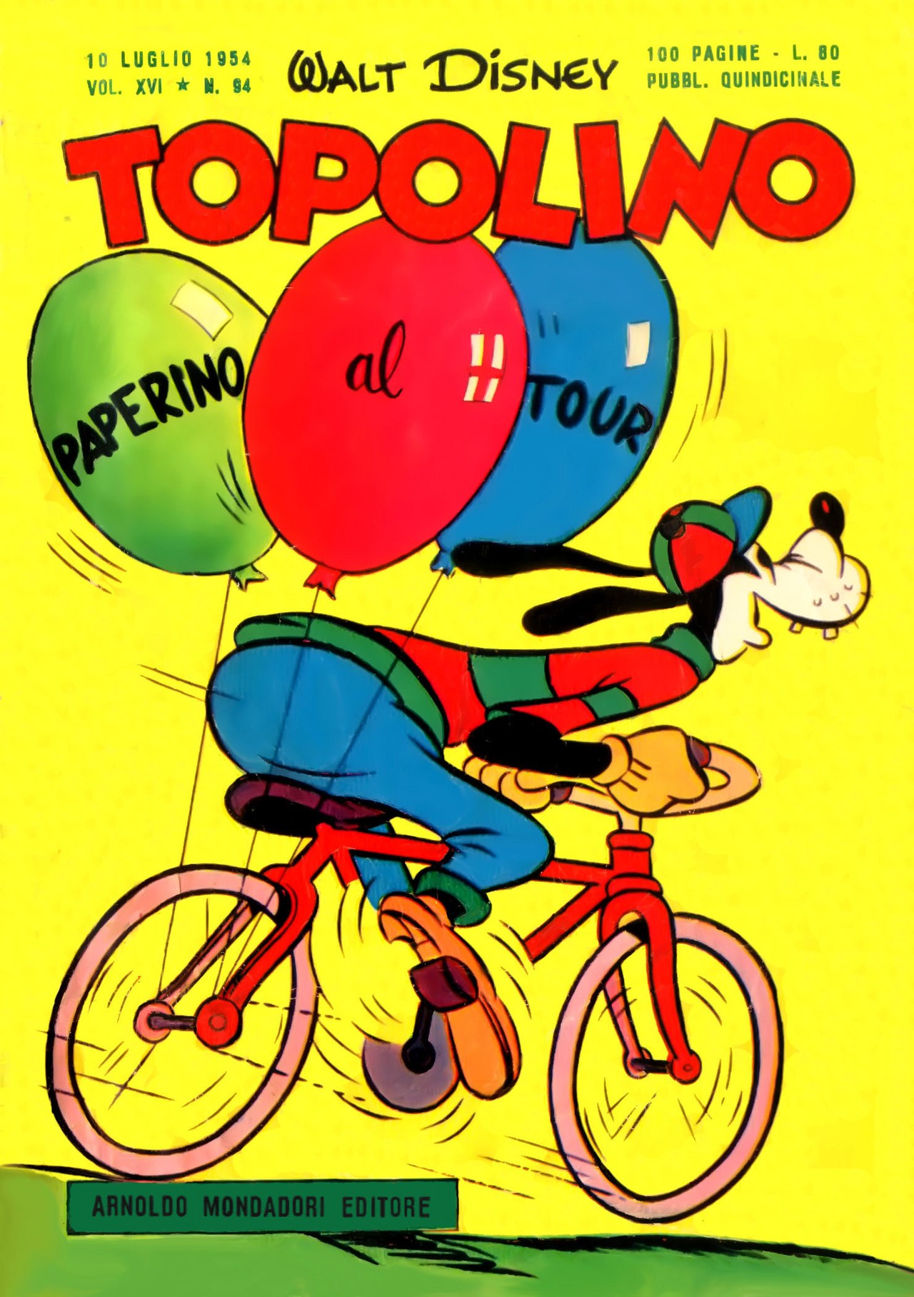 Fumetto Topolino -  1954