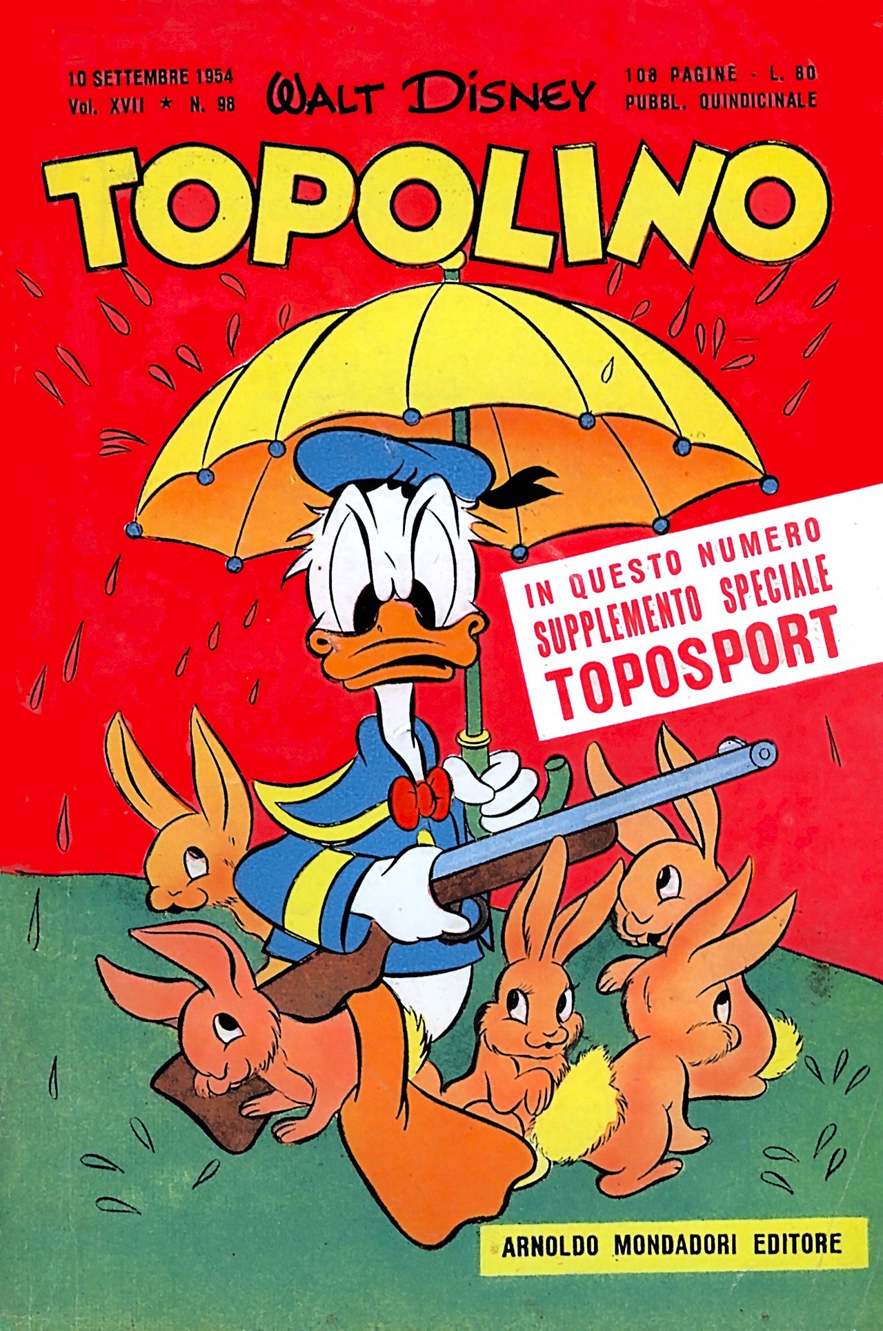 Fumetto Topolino -  1954