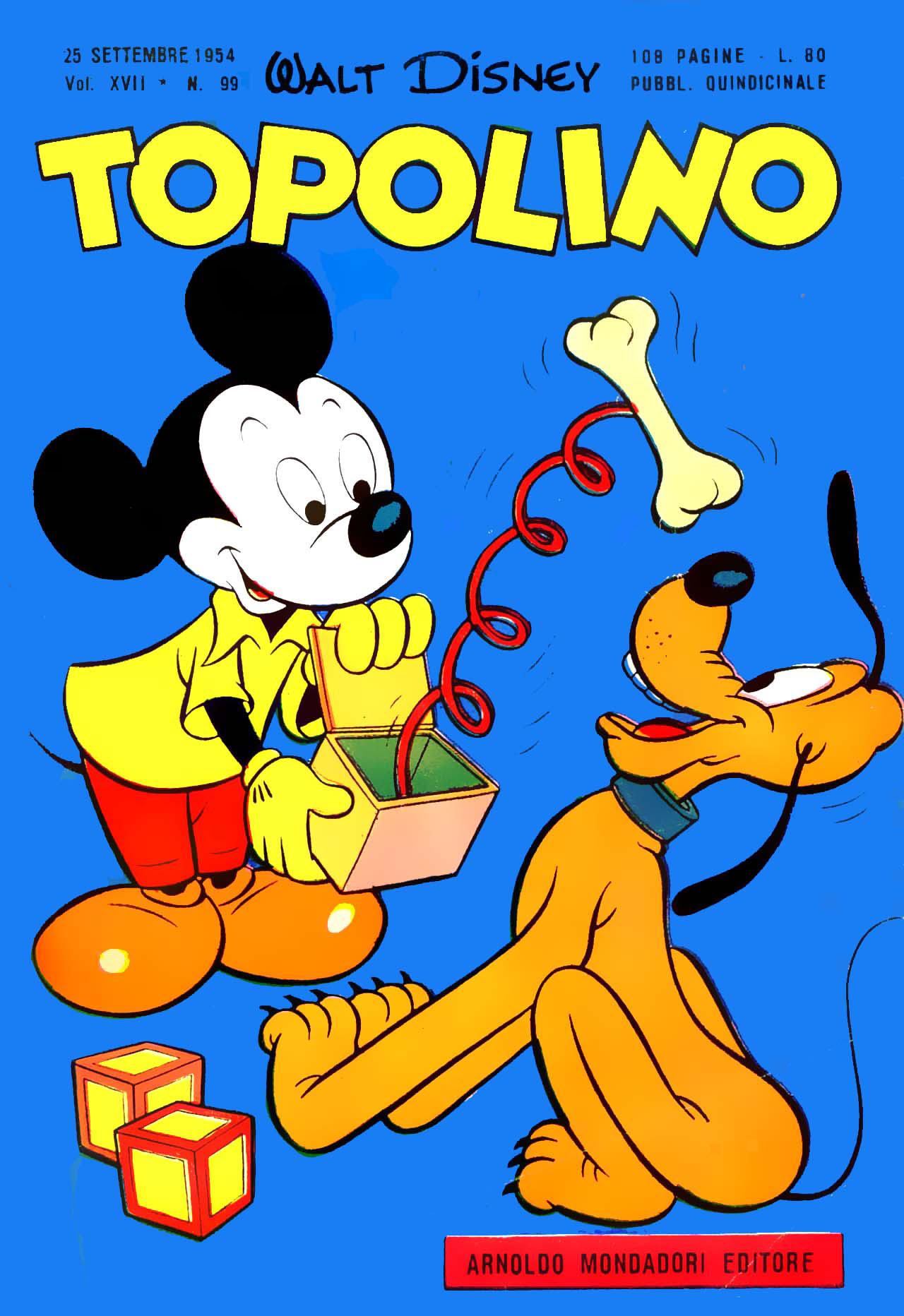 Fumetto Topolino -  1954