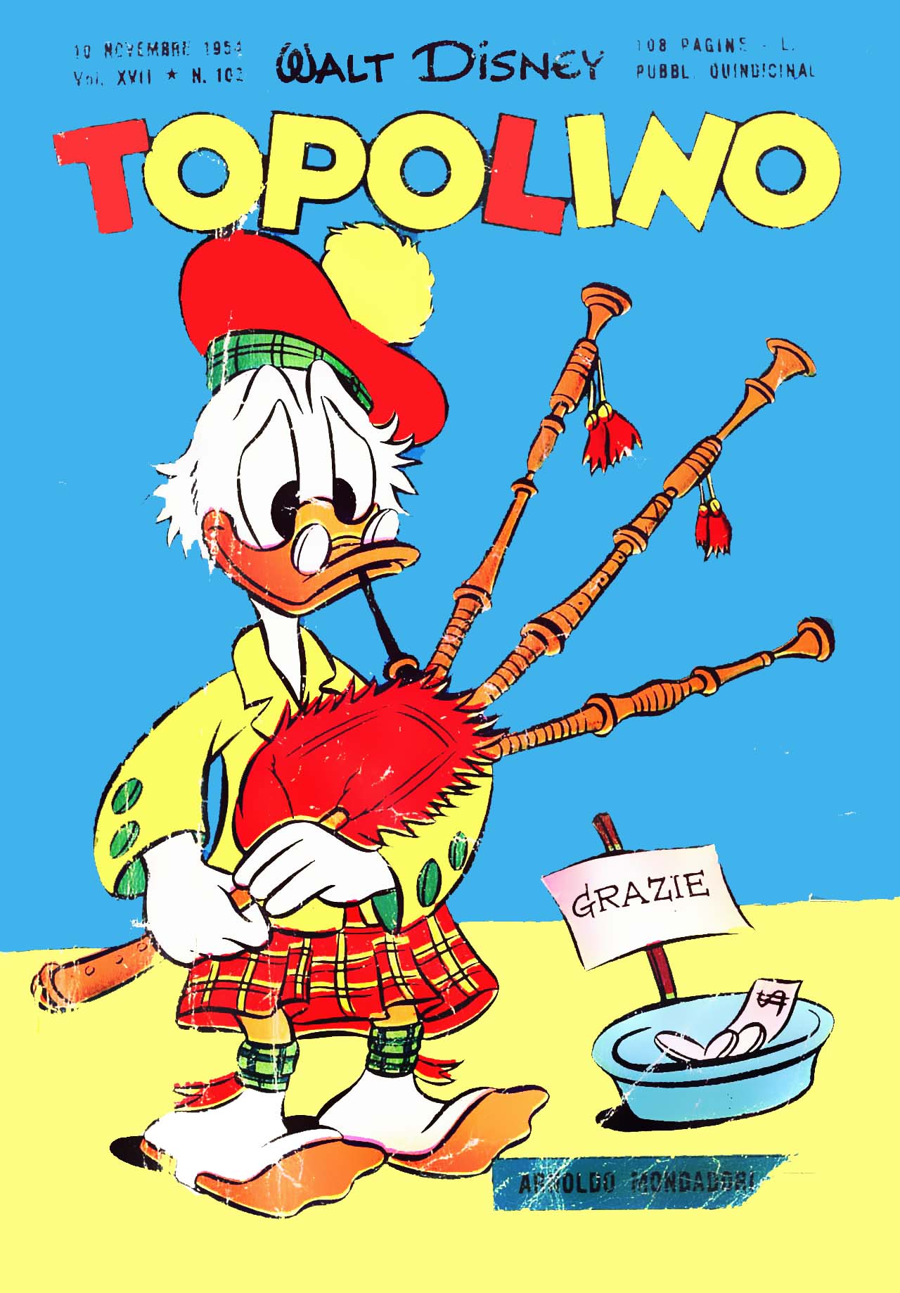 Fumetto Topolino -  1954