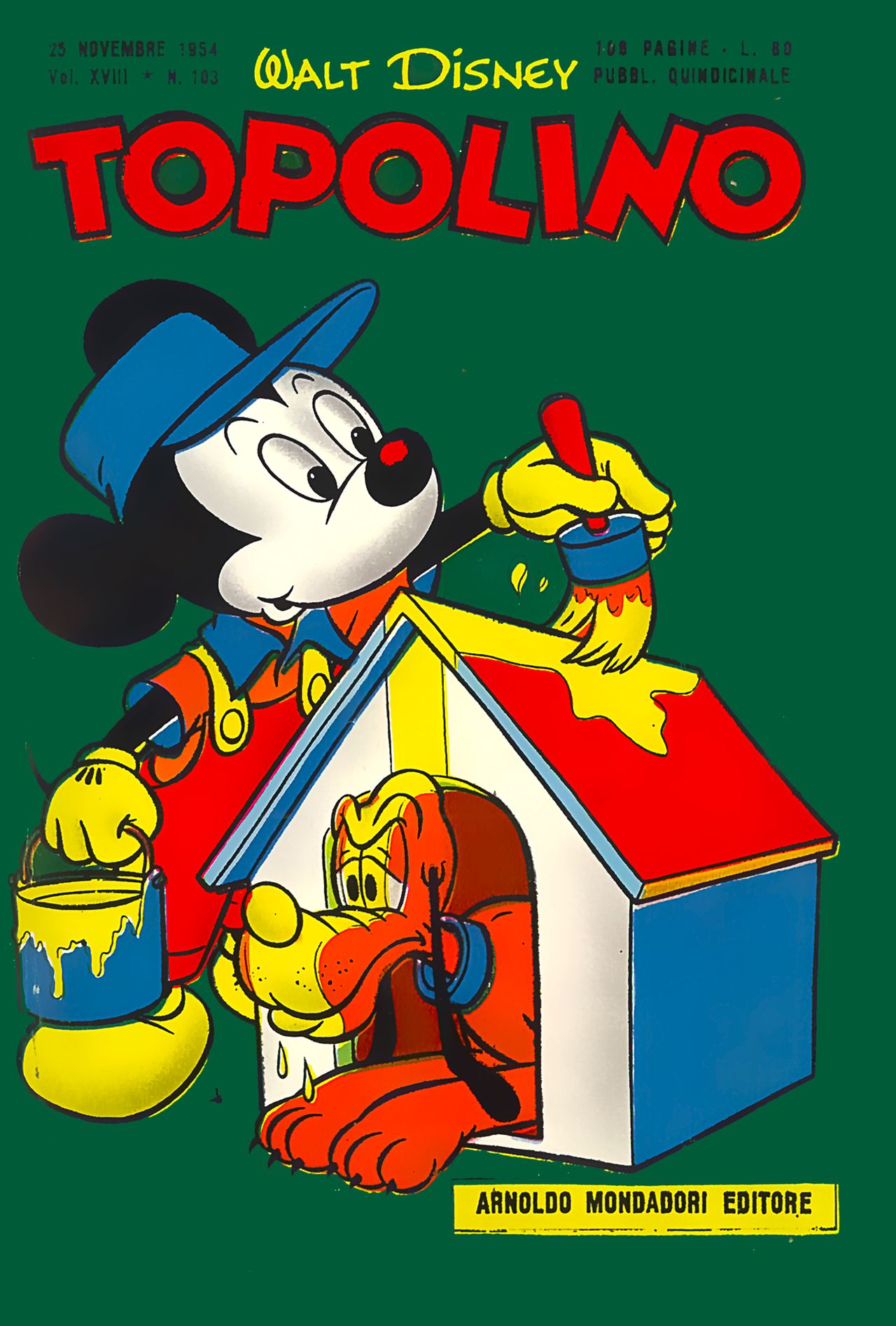 Fumetto Topolino -  1954