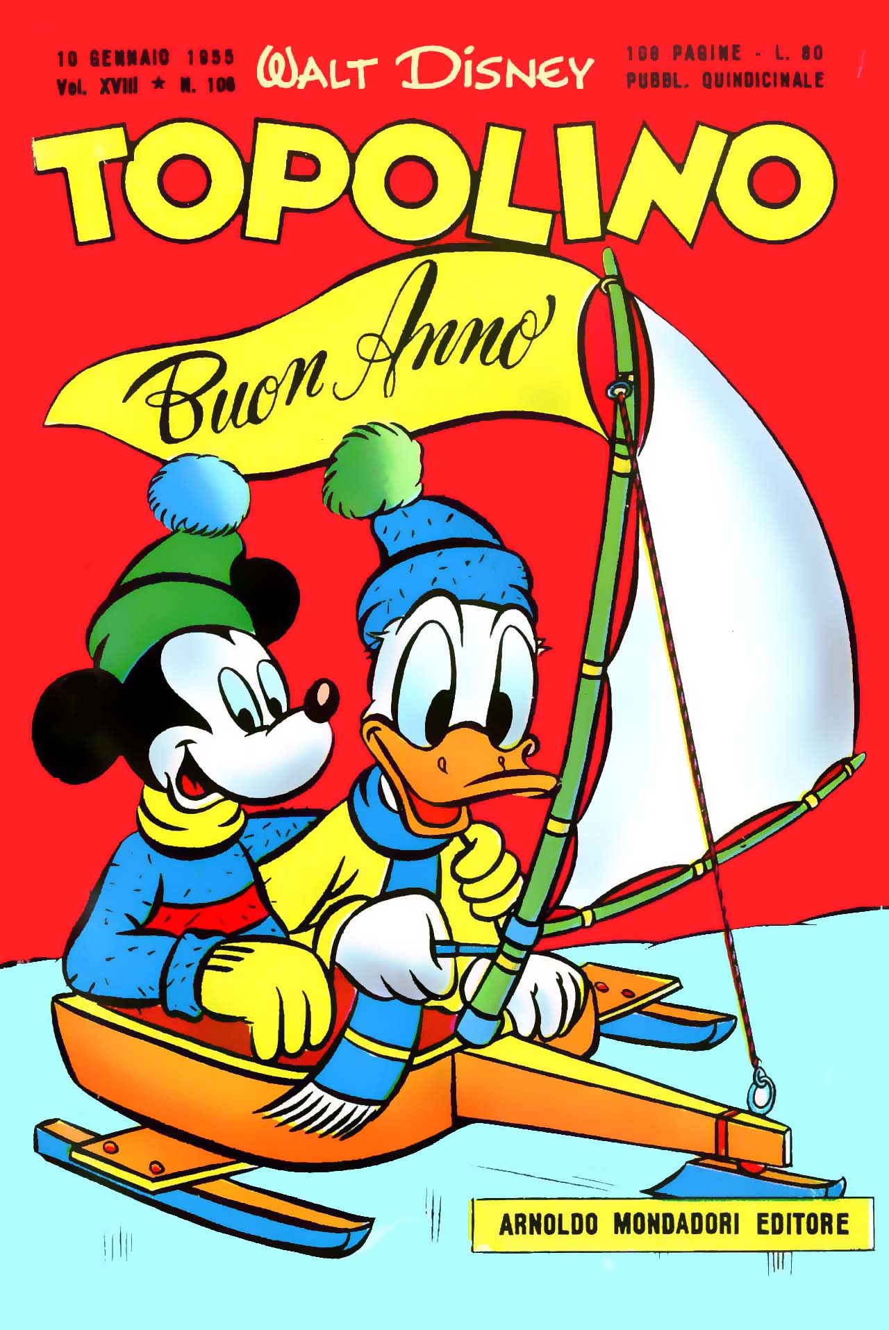 Fumetto Topolino -  1955
