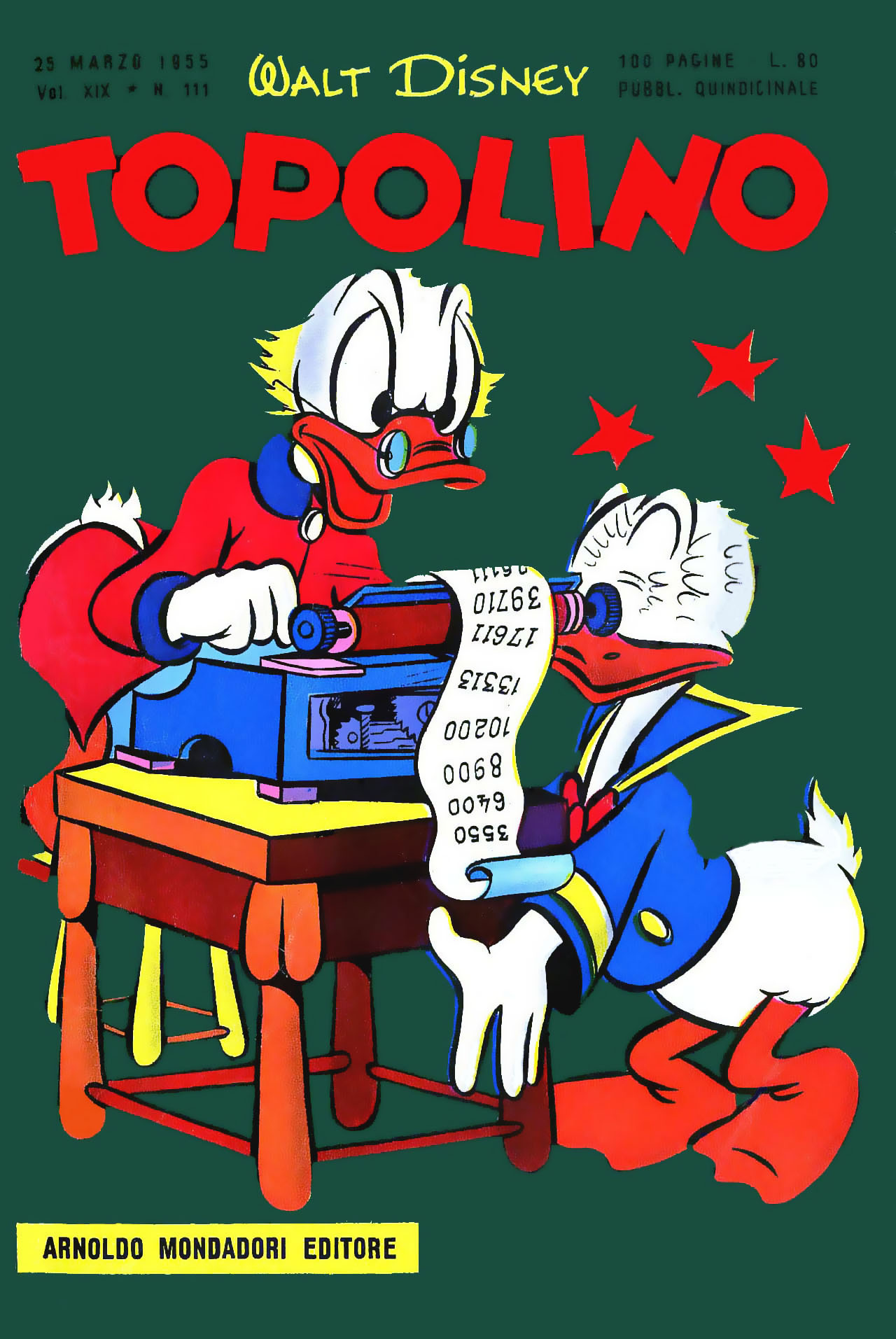 Fumetto Topolino -  1955
