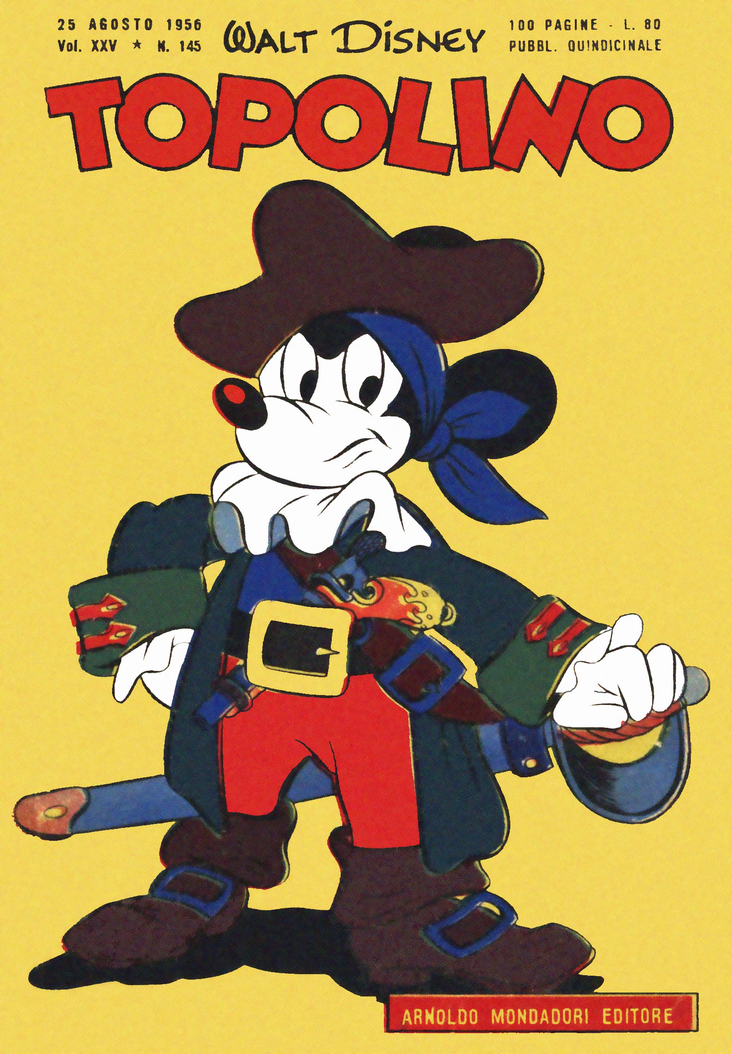 Fumetto Topolino -  1956