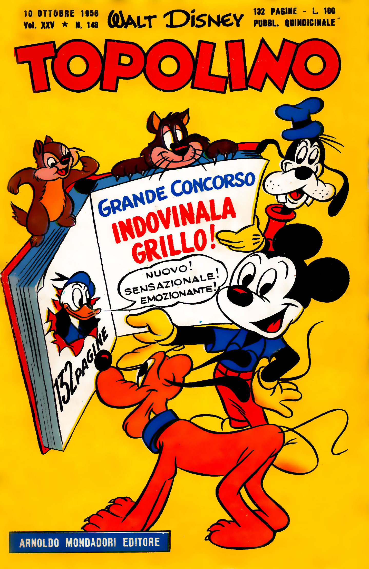 Fumetto Topolino -  1956