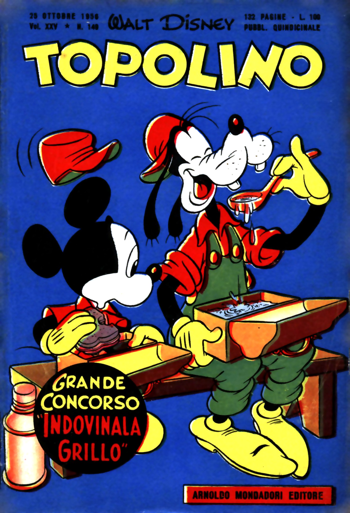 Fumetto Topolino -  1956