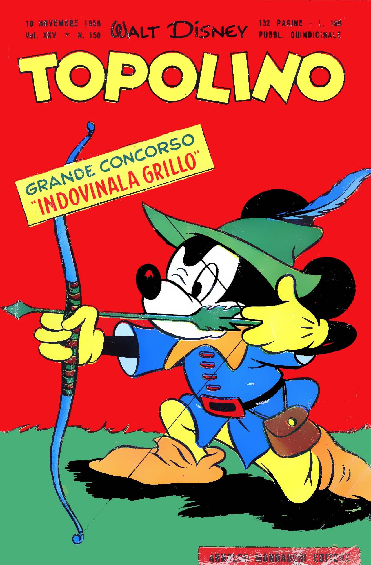 Fumetto Topolino -  1956